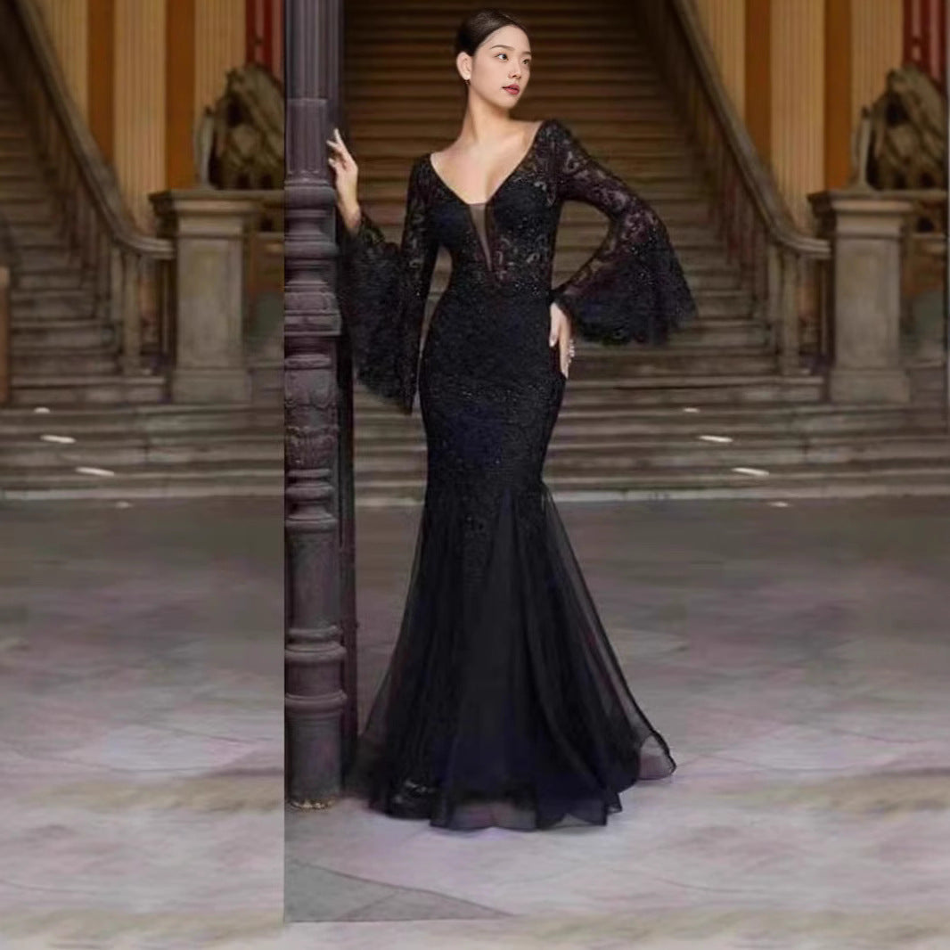 Valenzora | Vintage Party Long Mermaid Skirt Dress