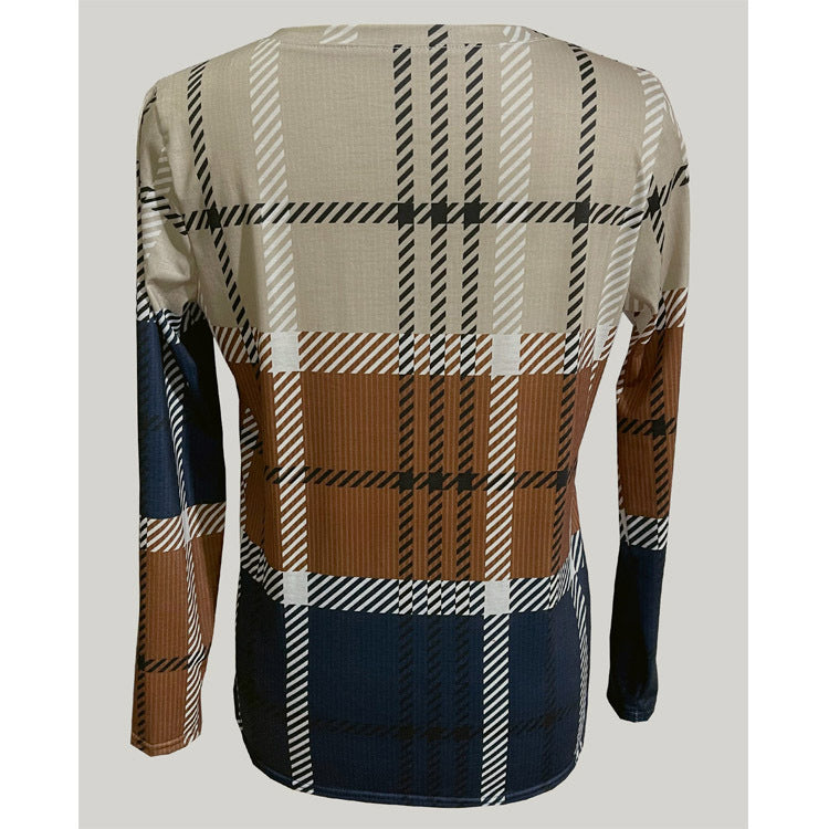 Valenzora | Bedrucktes lässiges Pullover-Oberteil