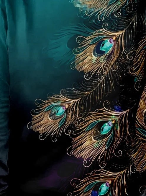 Valenzora | Printed crew neck T-shirt