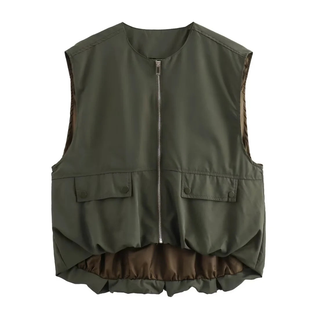 ValenzoraMODE | Lässige Strickjackenweste Tanktop