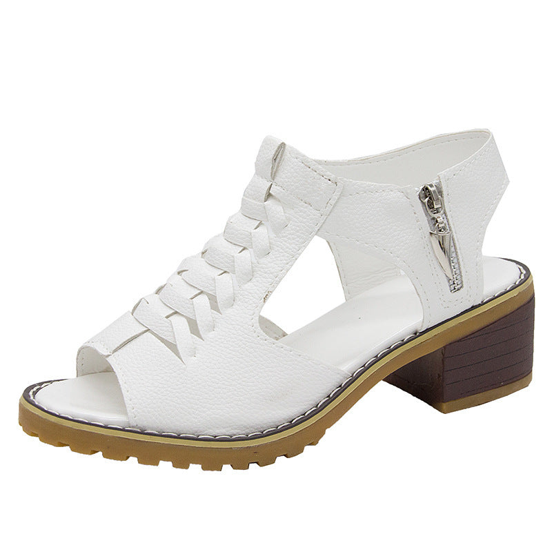 Valenzora - Orthopädische Sandalen mit Absatz | Bequeme Damensandalen mit Spitzen-Design
