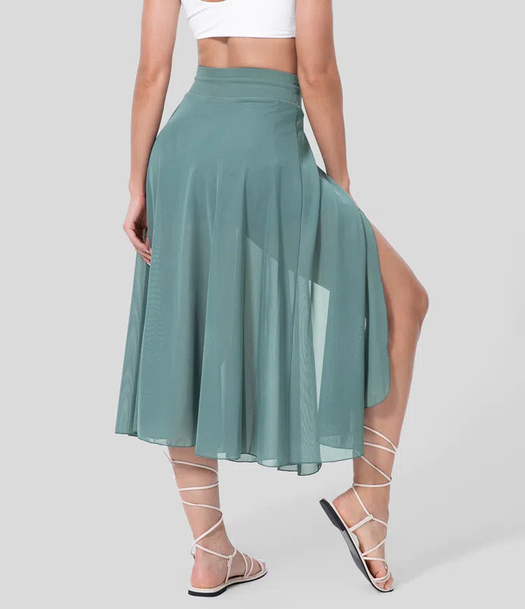 2-in-1 high-waisted tulle skirt