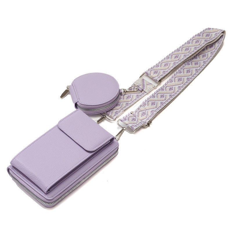 Valenzora shoulder bag with cell phone compartment