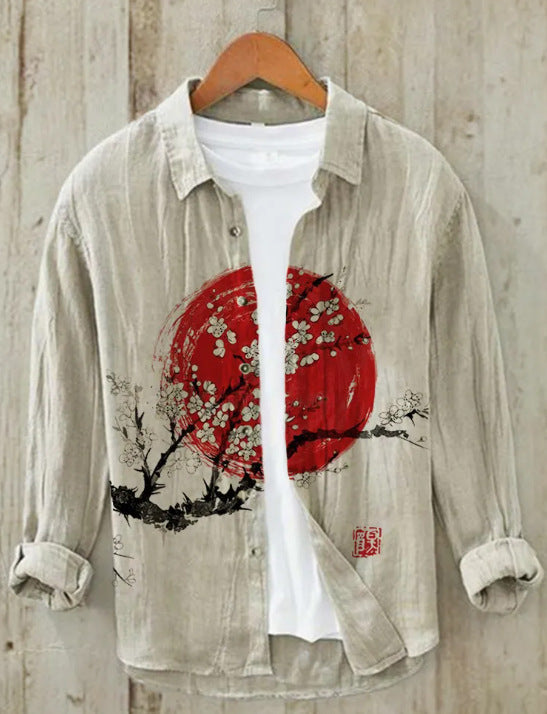 Valenzora | Japanese shirt made of linen blend
