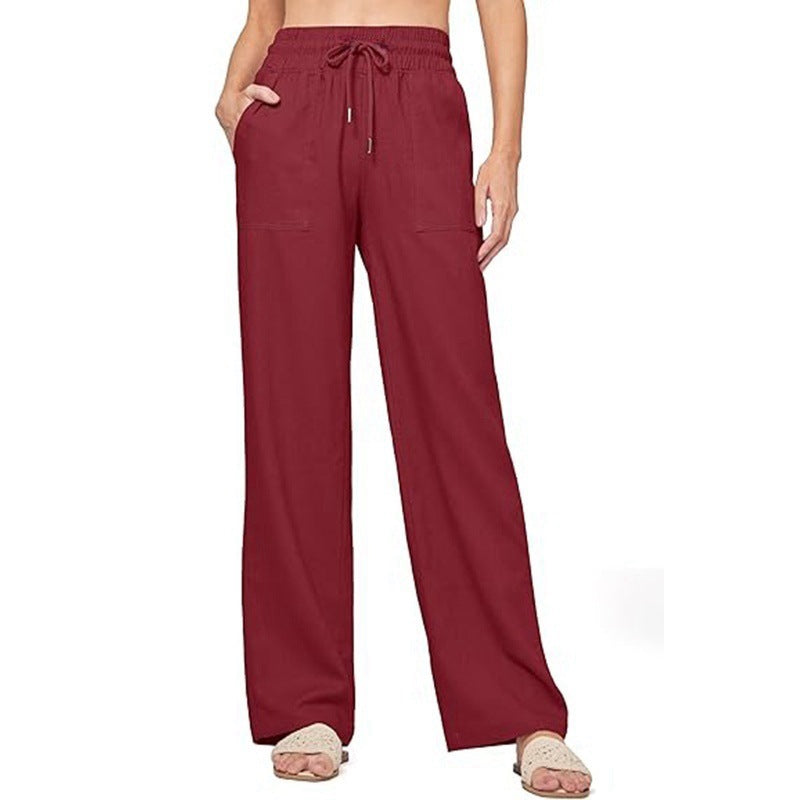 Damen bequeme weite Sommerhose Größe