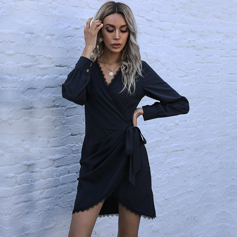 Valenzora Midi Dress | Spring floral print with cutouts and long sleeves for women