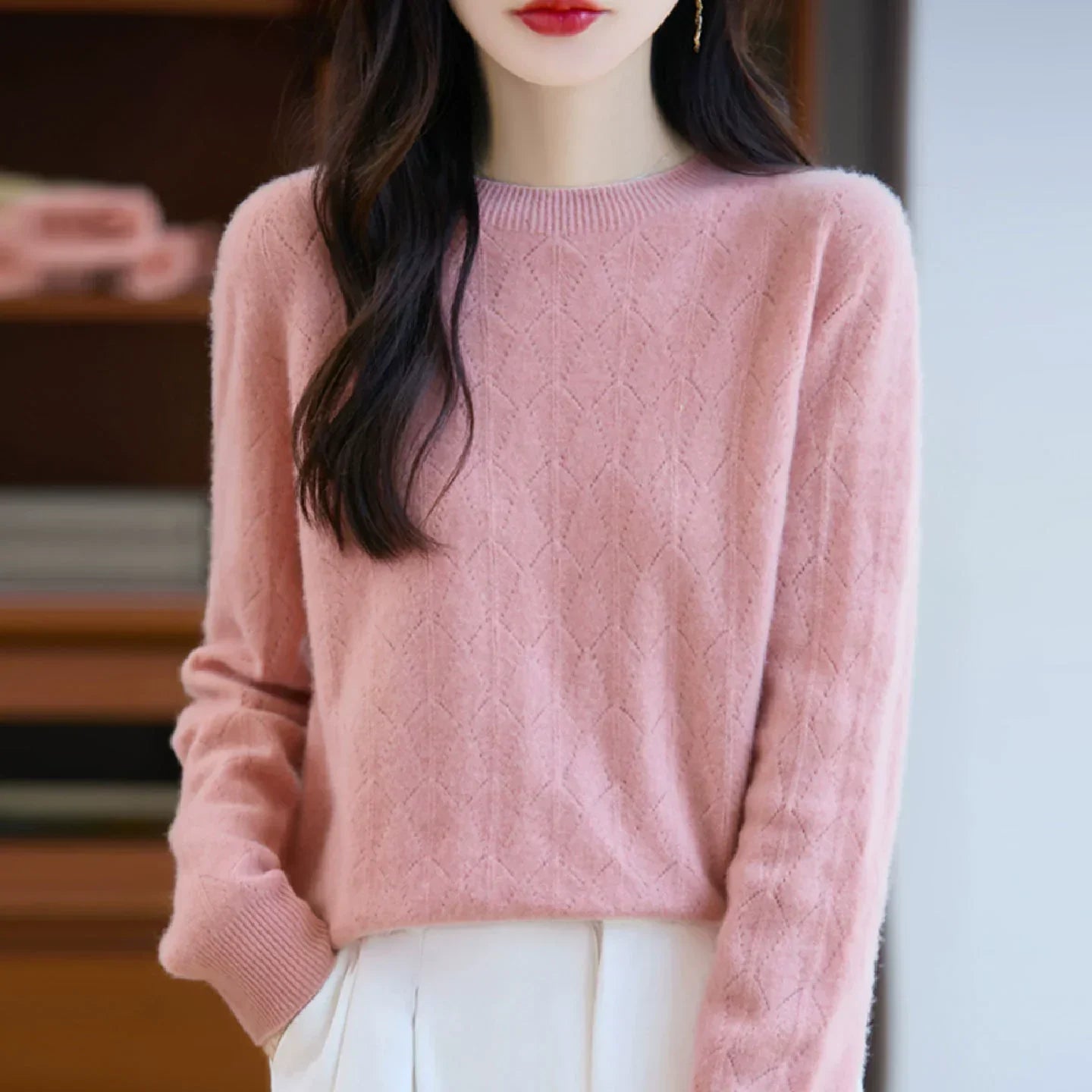 Valenzora | Kaschmirpullover für Damen, elegantes Strickdesign, weich & warm
