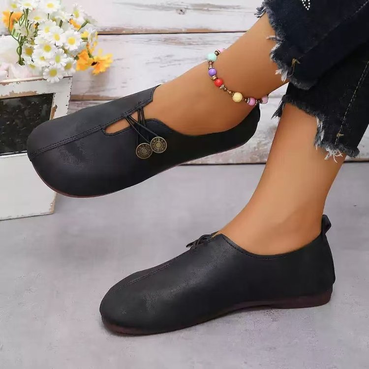 Women's comfortable and stylish slippers with decorative lacing details, size [size missing]
