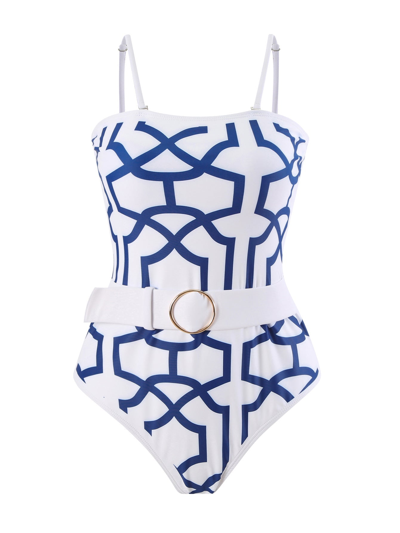 Damen-Badeanzug mit elegantem Kimono und raffiniertem Gürtel, Größe S