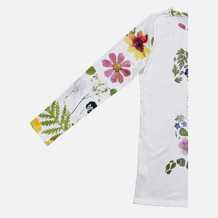 Valenzora | Florales Rundhals-T-Shirt