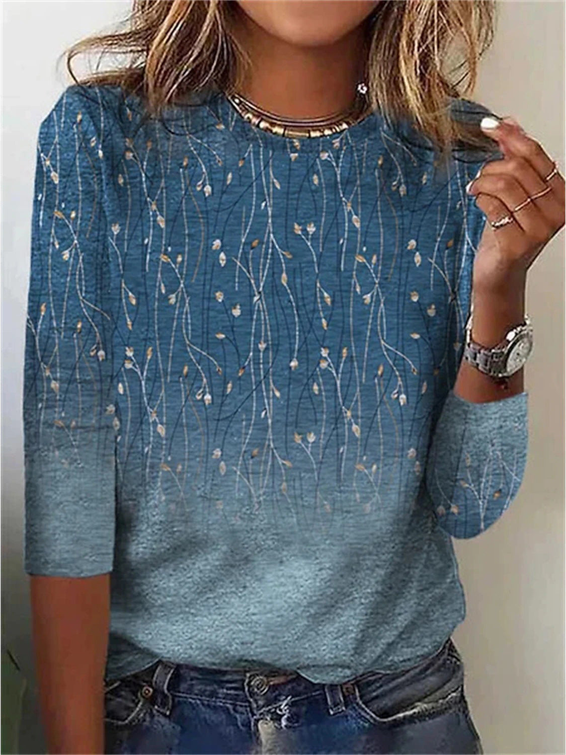 Valenzora | Elegant Top with Print