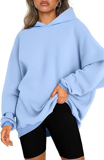 Damen-Oversize-Hoodie mit Seitenschlitzen, Größe