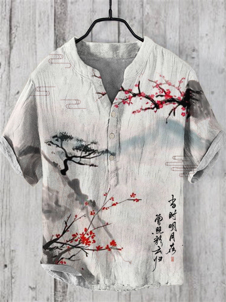 Valenzora | Japanese shirt made of linen blend