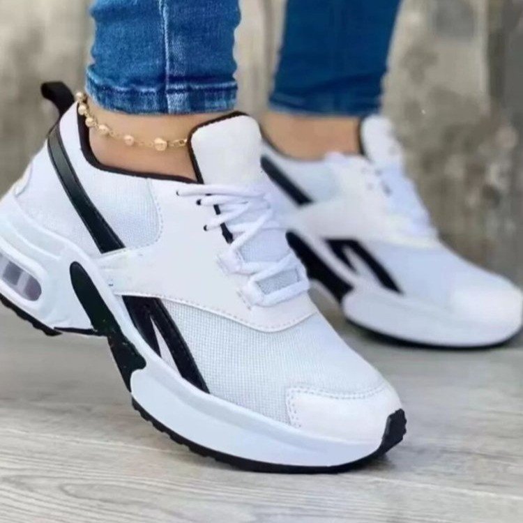 Women's sporty sneakers with breathable mesh upper and cushioned sole, size Valenzora