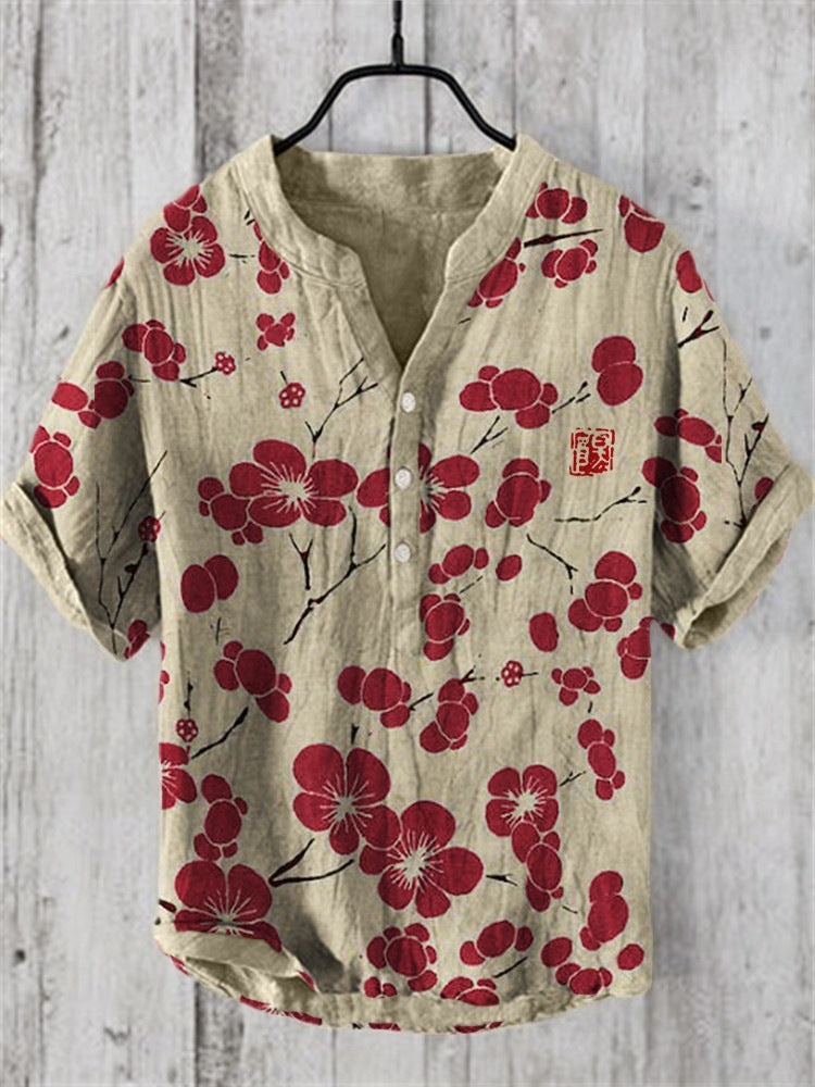 Valenzora | Japanese shirt made of linen blend