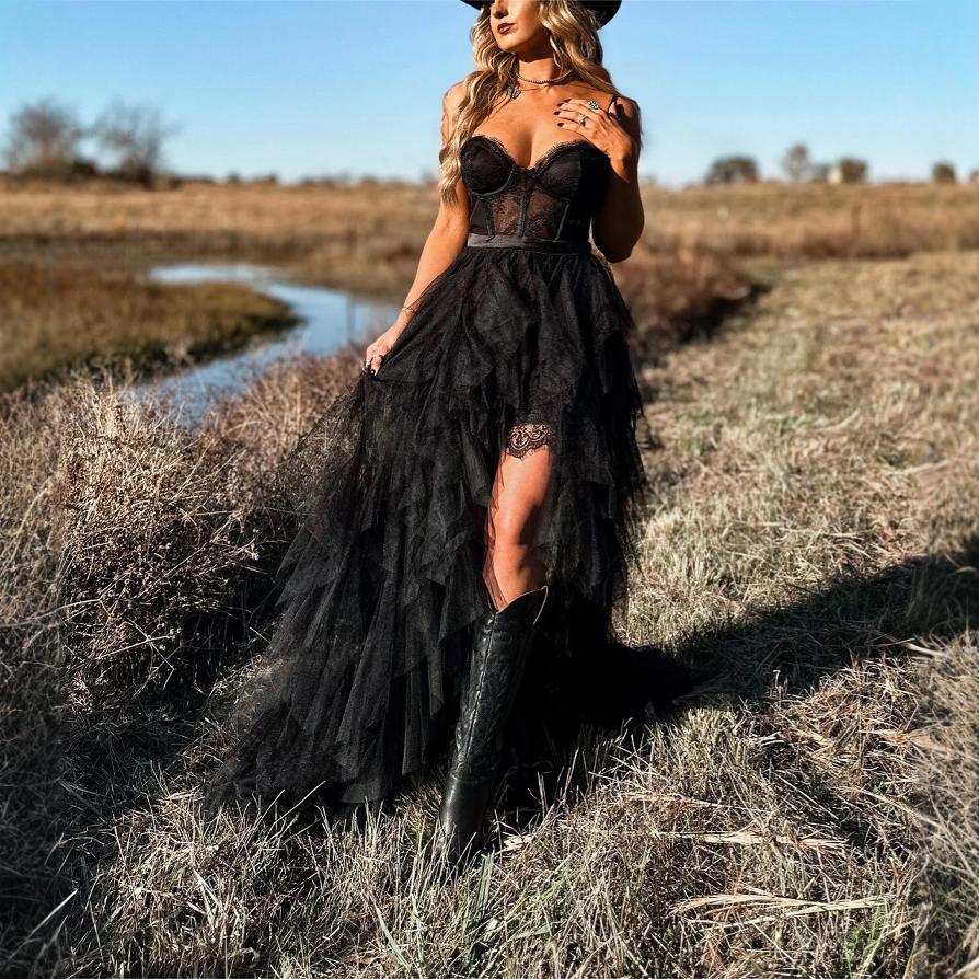Valenzora | Durable Herringbone Mesh Lace Pure Desire Maxi Dress