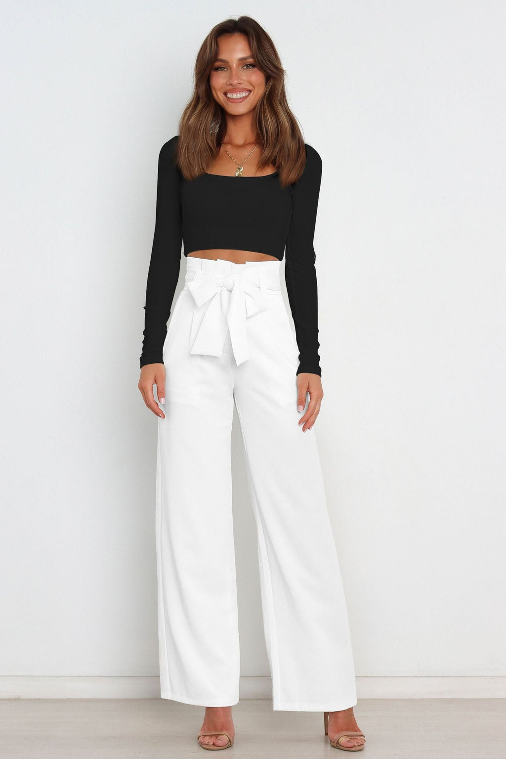 Valenzora | Stylish lacing bow summer trousers
