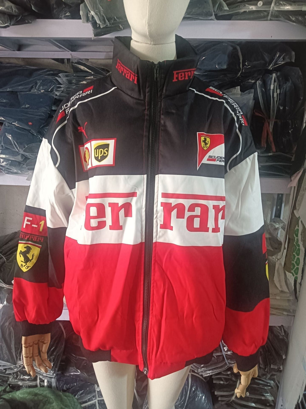 Valenzora | F1 Racing Long Sleeve Bomber Jacket with Print