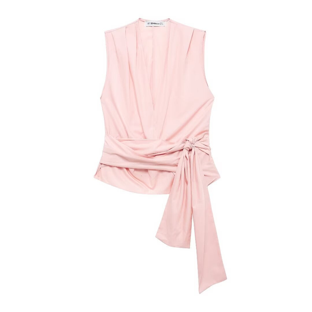 ValenzoraMODE | Cardigan mit Schleifenverzierung, Weste, lange Hose, Anzug
