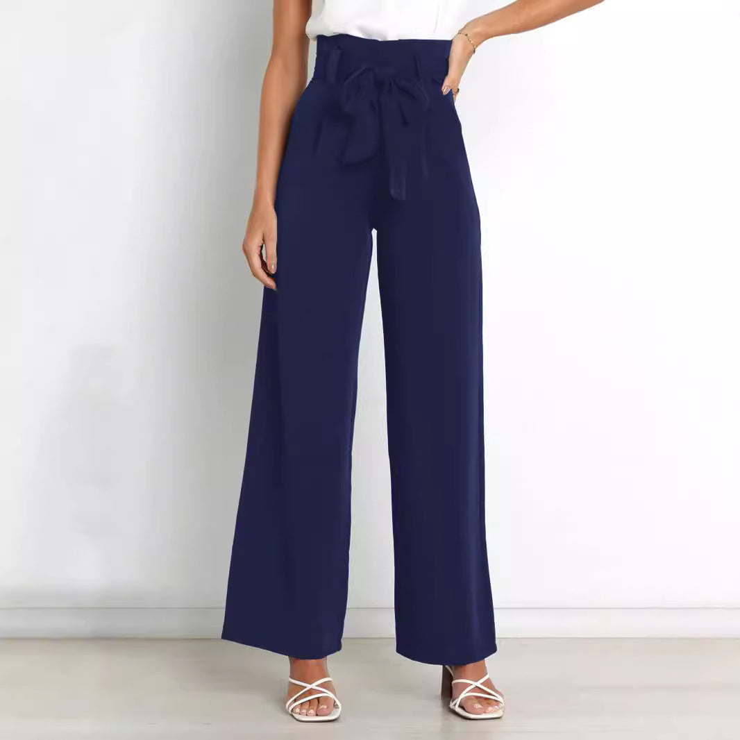 Valenzora | Stylish lacing bow summer trousers