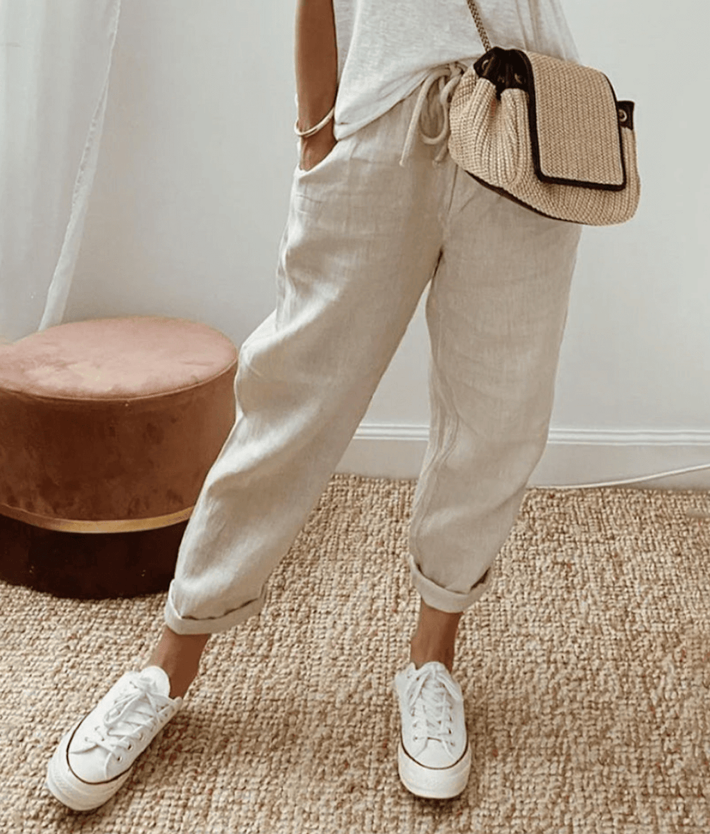Eva™ | Stylish trousers made from cotton-linen