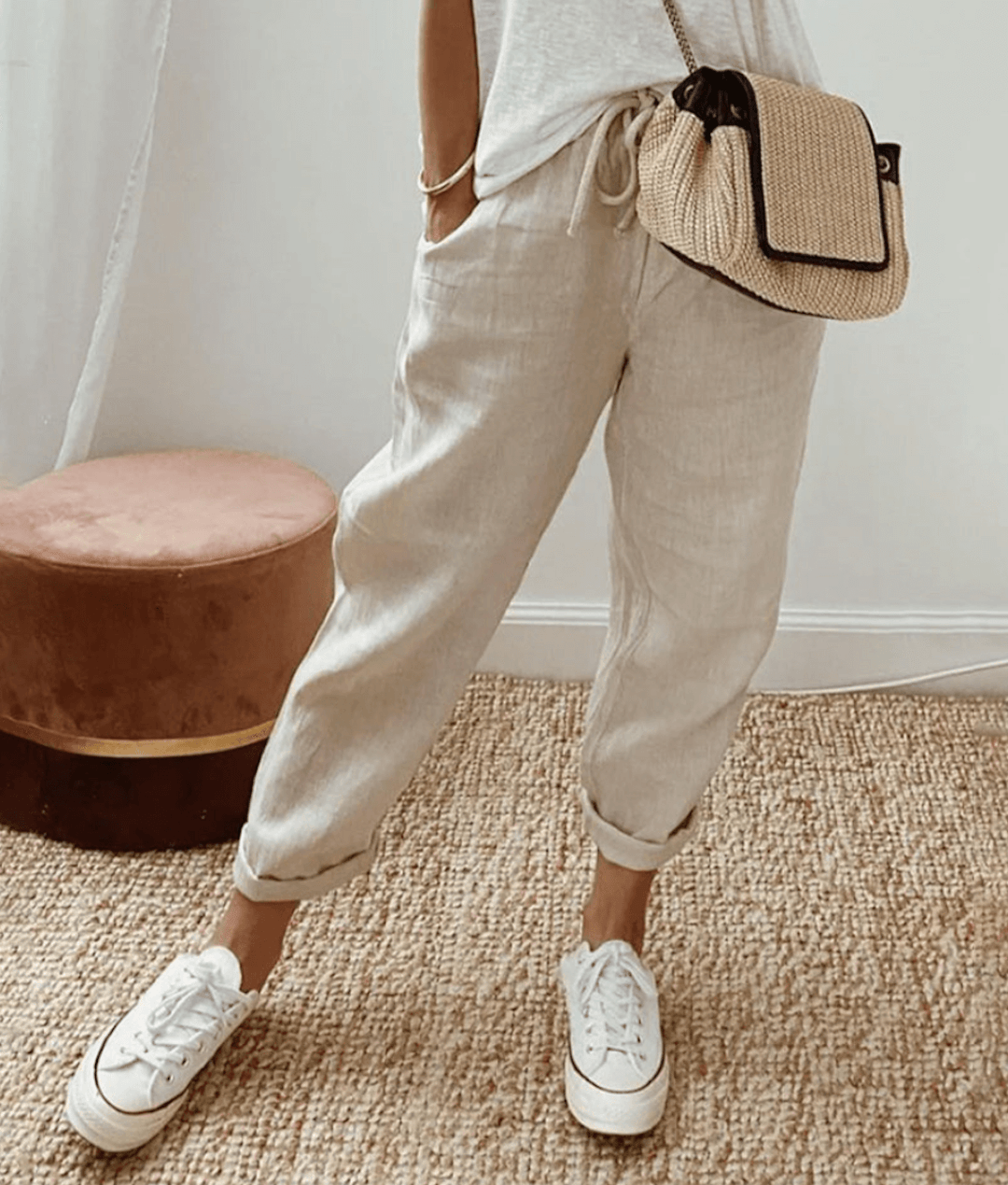 Eva™ | Stylish trousers made from cotton-linen