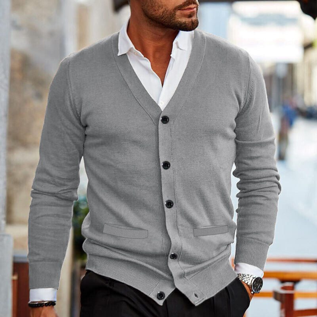 Valenzora | Cotton knit cardigan - Elegant & Classic
