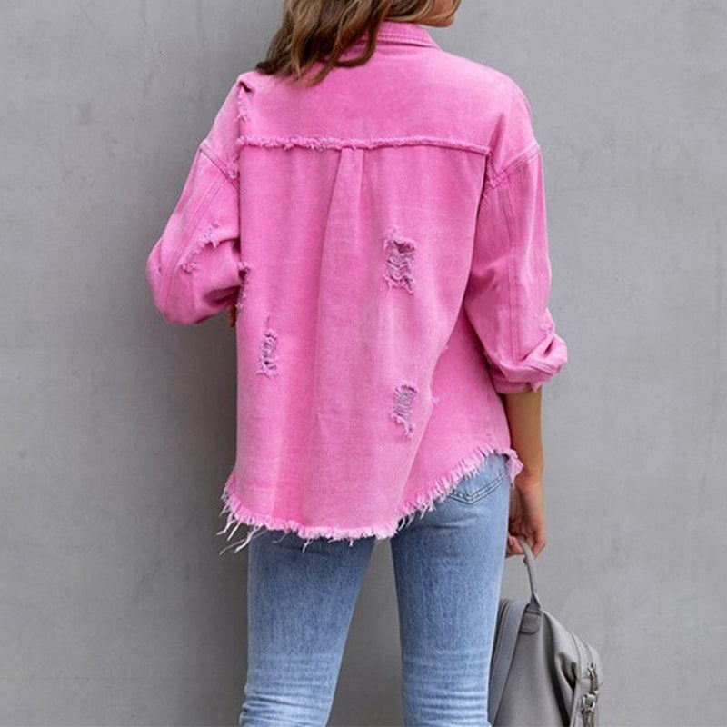 Trendy denim jacket for women