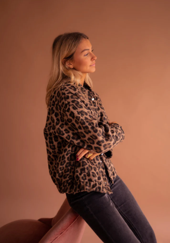 Valenzora | Leopard Bomber Jacket