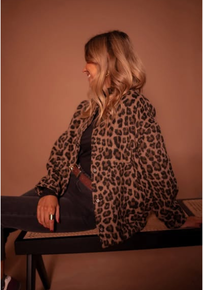 Valenzora | Leopard Bomber Jacket