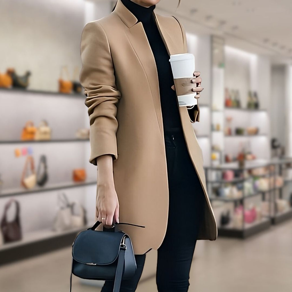 Valenzora | Women's Autumn/Winter Wool Blazer - Stylish & Warm for Cold Days