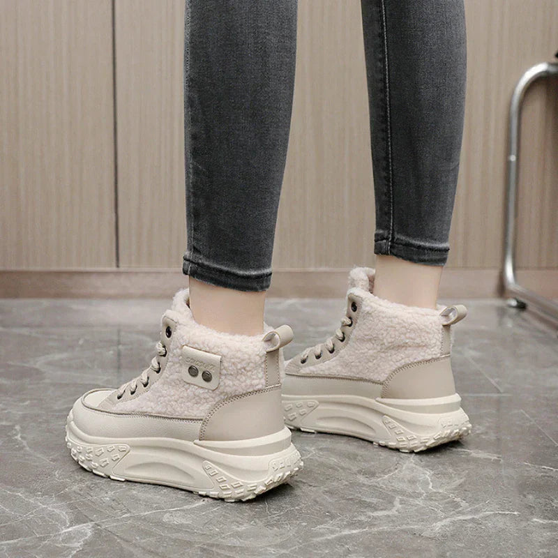 Valenzora | Wasserdichte Plüsch-Stiefeletten