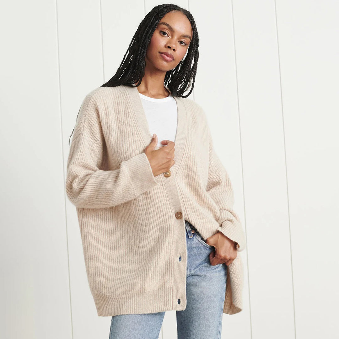 Valenzora | Warme Strickjacke für Damen mit Knopfleiste