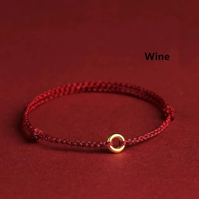 Valenzora | Handwoven Golden Circle Bracelet