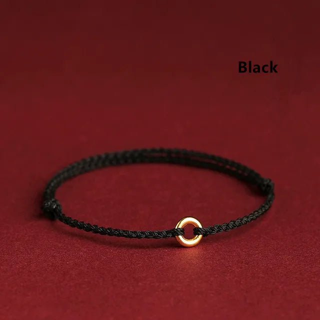 Valenzora | Handwoven Golden Circle Bracelet