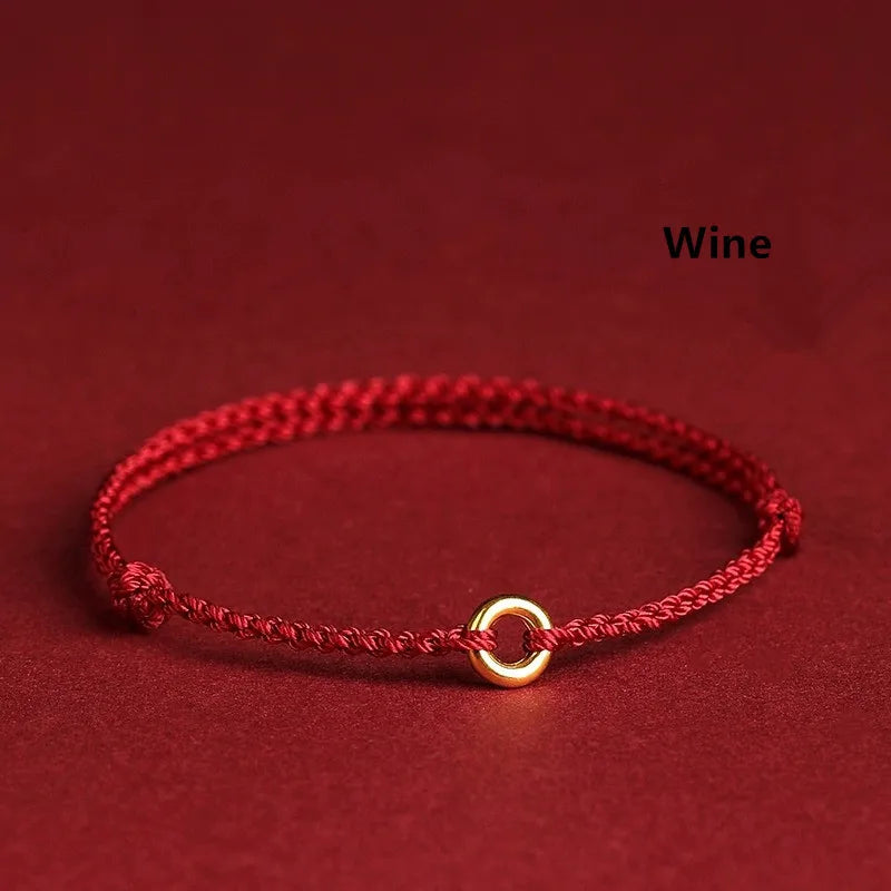 Valenzora | Handwoven Golden Circle Bracelet