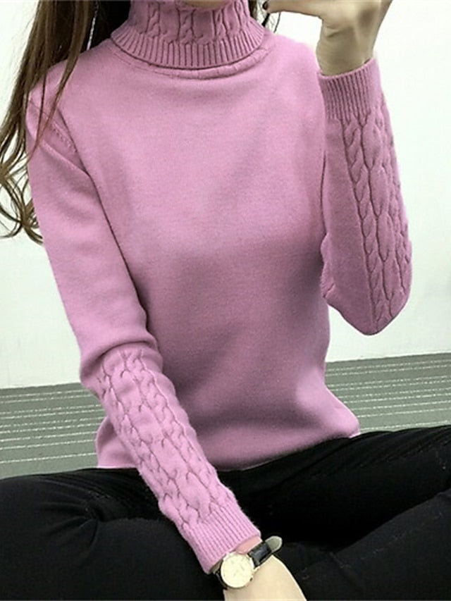 Valenzora - Elegant Chic cable-knit sweater