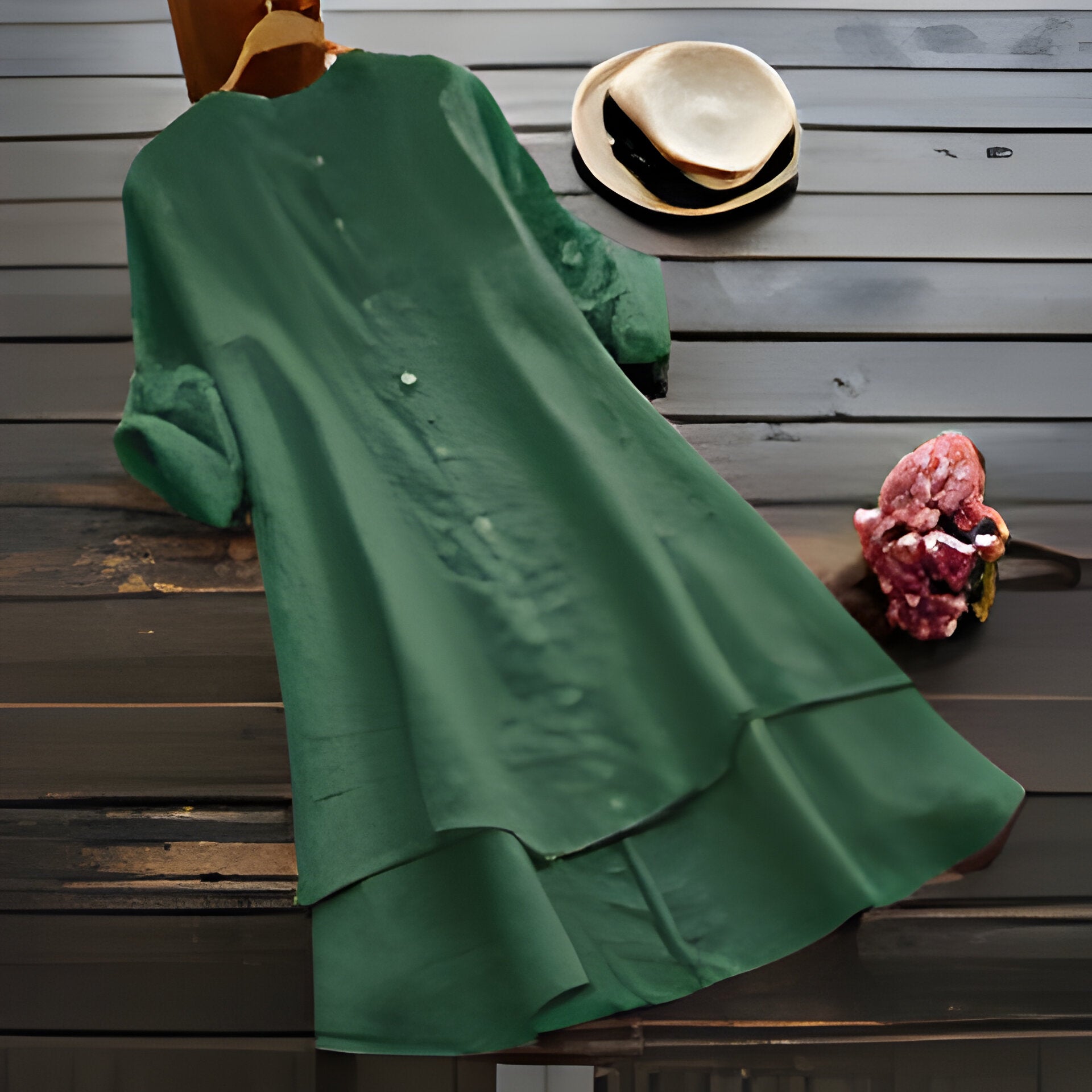 Valenzora | Sommerkleid in großen Größen aus Baumwolle und Leinen