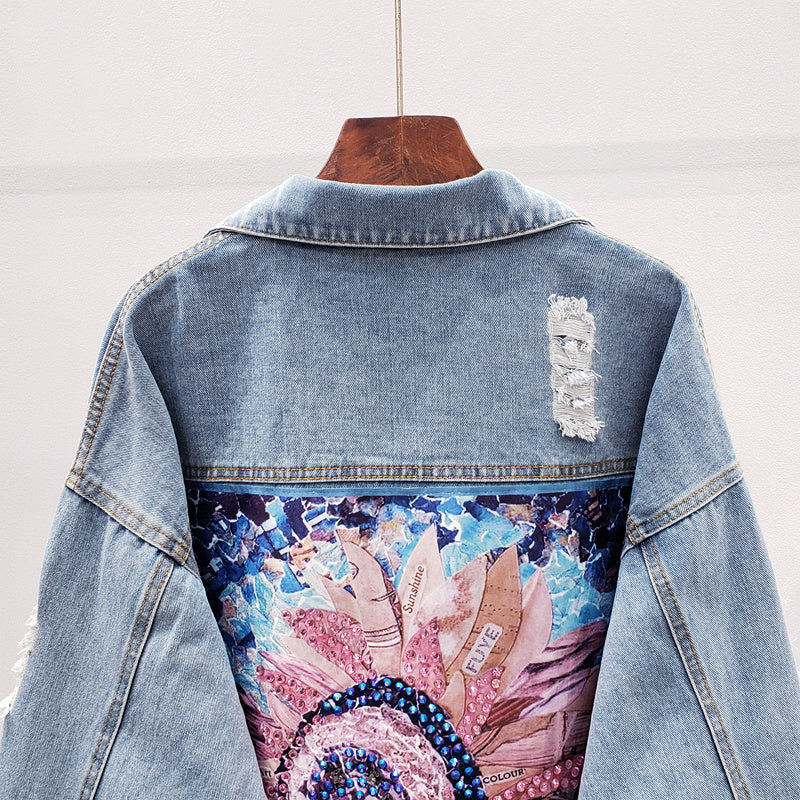 Valenzora | Oversized denim jacket for women | Stylish and comfortable