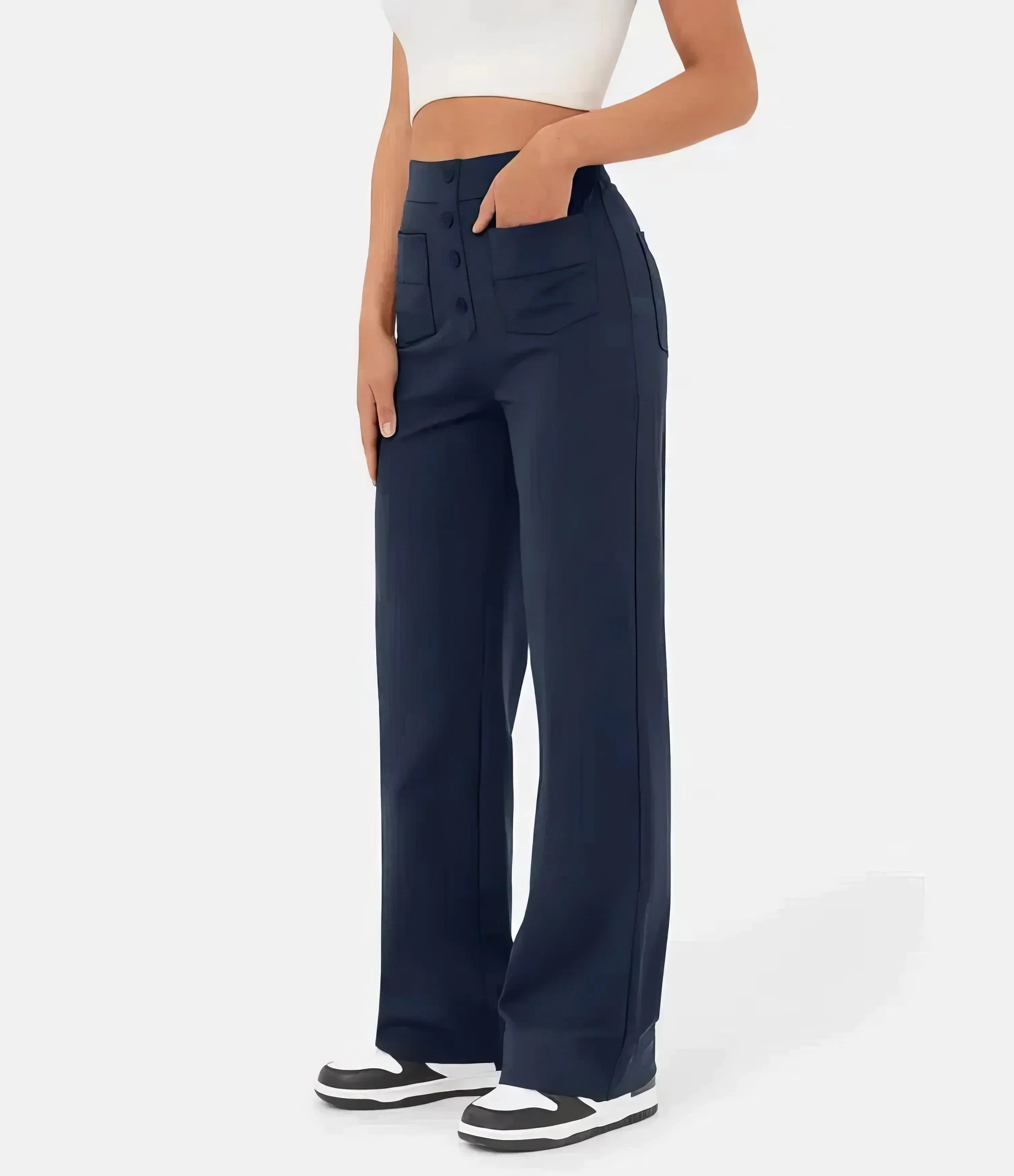 With a high waist