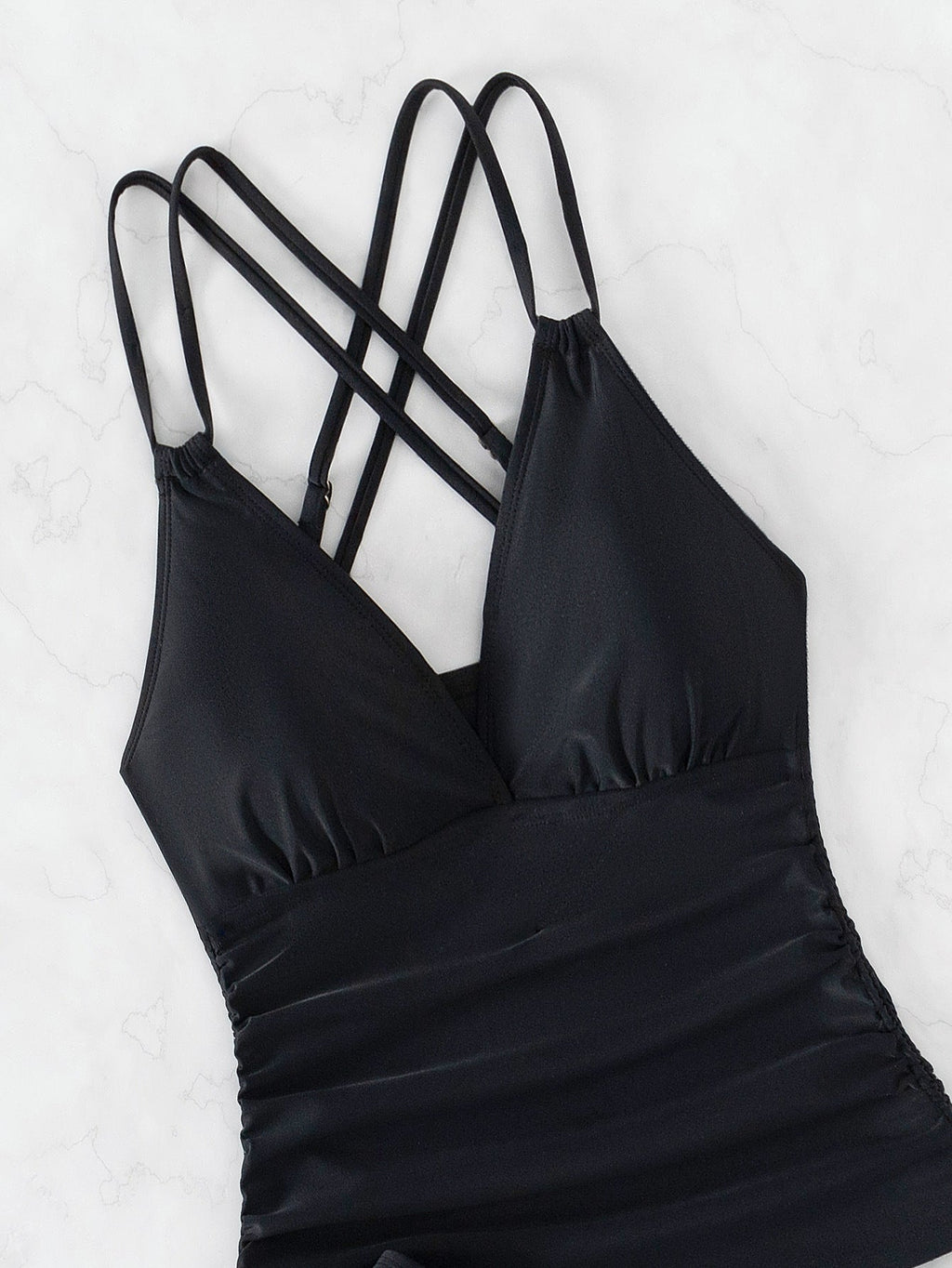 Valenzora Tankini swimsuit with crossed straps