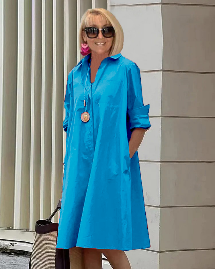 Valenzora | Elegant mid-length dress for women - Stylish midi dress