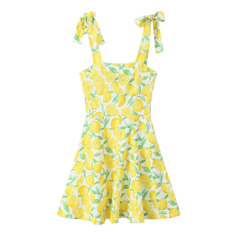 Valenzora - Slim-Fit - With lemon print - Summer