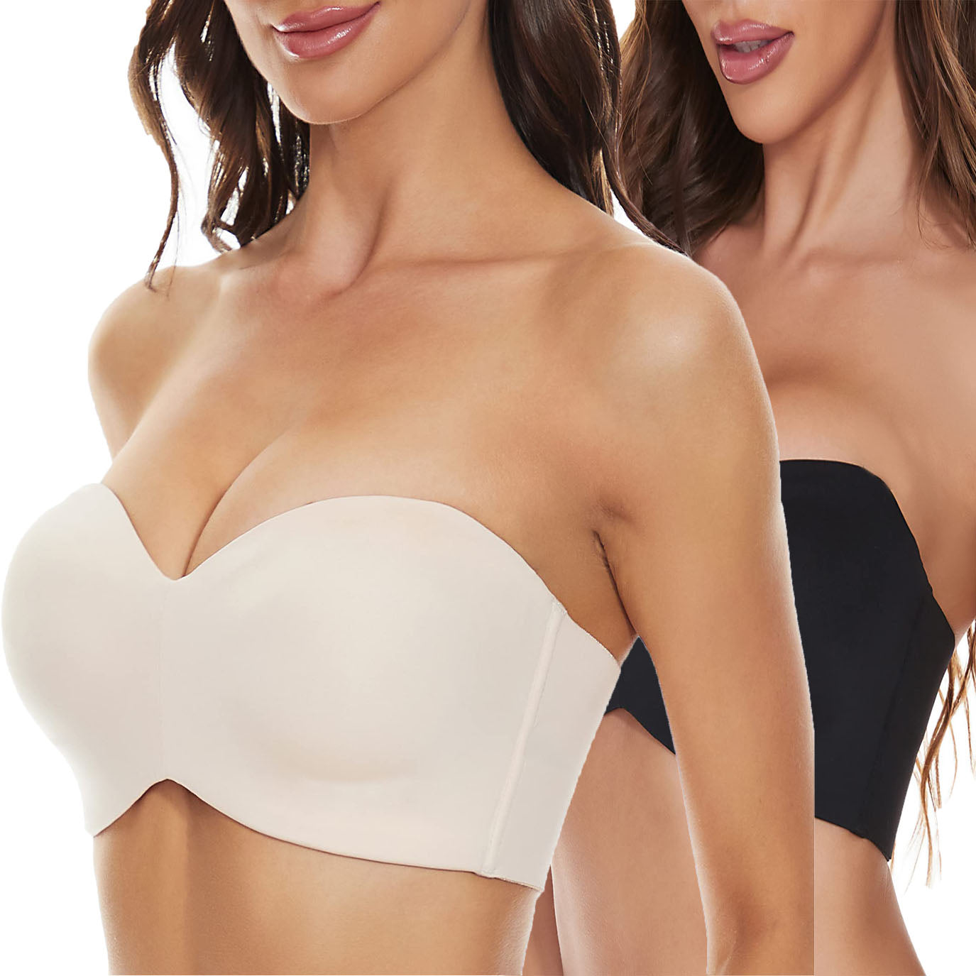 Bra with removable straps