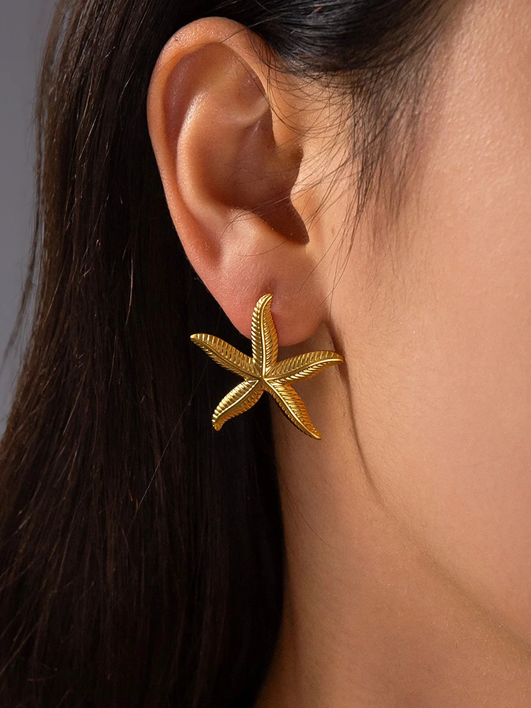 Valenzora | Starfish Earrings Gold