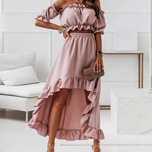 Valenzora | Elegant ruffled dress set