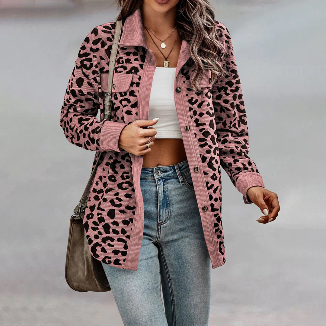 Valenzora | Stylische Damenjacke mit Leo-Print