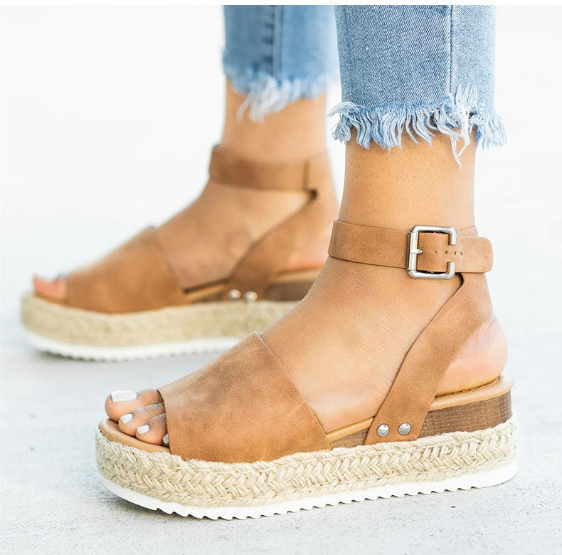Valenzora | Women's ankle-strap espadrille sandals for summer