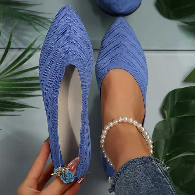 Veronica™ – Gestrickte spitz zulaufende Ballerinas für Damen