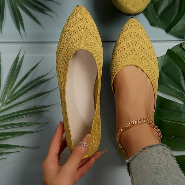 Veronica™ – Gestrickte spitz zulaufende Ballerinas für Damen